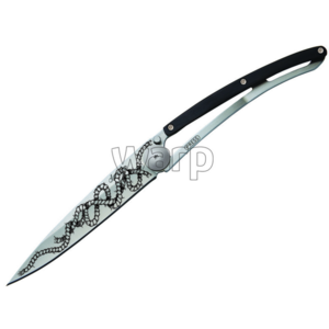 Kieszonkowy nóż Deejo 1CB045 Tattoo 37g ebony wood, Rope, Deejo