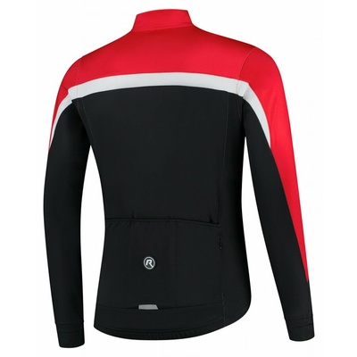 Ciepła męska koszulka rowerowa Rogelli Course czarno-czerwono-biały ROG351005, Rogelli