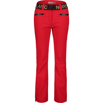 Softshell damski spodnie narciarskie Nordblanc Zbliżony czerwony NBFPL7561_CVA